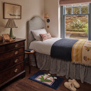 botanical bloom rug valley bell bedroom accent rug scene
