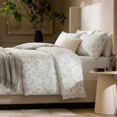 Botanical print duvet cover side shot