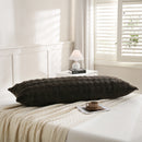 brown rippled textured faux fur body pillowcase luxury soft