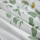 close up verdant herbarium fabric texture soft breathable cotton
