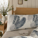 coastal navy charcoal palm pillow shams set of 2
