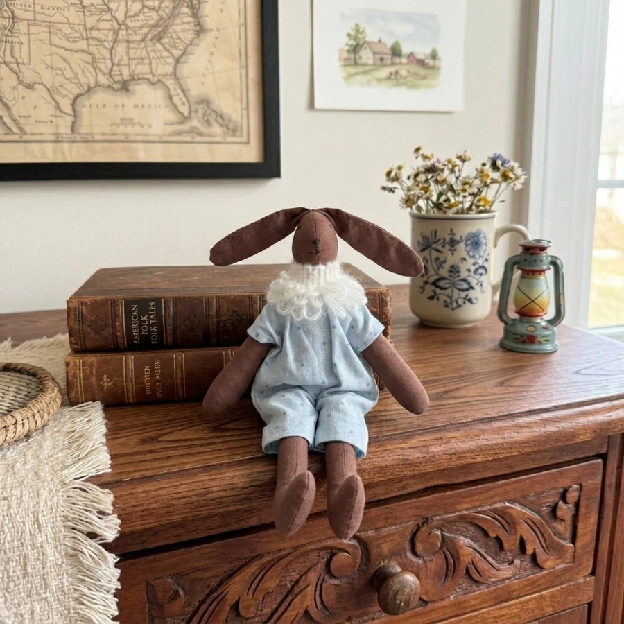 The Cocoa Knit-Collar Bunny Collection