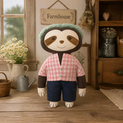 collectible heirloom sloth rag doll farmhouse aesthetic