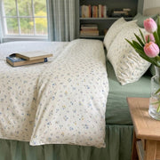 colorful wildflower meadow quilt set cottagecore bedroom decor