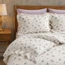 cornish wildflower ruffled pillow shams cottagecore