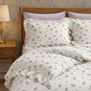cornish wildflower ruffled pillow shams cottagecore