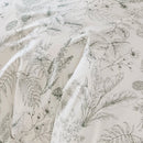 cottagecore serene sage botanical duvet cover set sage sketch