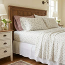 country breeze ditsy floral sheet set blue flower bedding