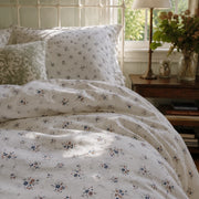country breeze floral bedding warm sunlight lifestyle detail