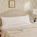 cozy faux fur body pillowcase white winter decor