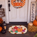 cozy pumpkin days rug colorful pumpkins halloween front porch decor
