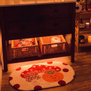 cozy pumpkin days rug mushroom and pumpkin fall bathroom vanity mat