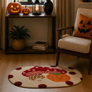 cozy pumpkin days rug mushroom and pumpkin living room decor