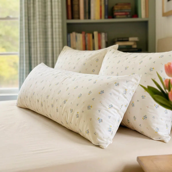 dainty floral print pillowcases soft breathable cotton