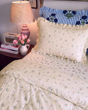 dainty wildflower garden ruffle duvet cover set floral bedding