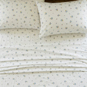 dainty wildflower meadow linen sheets layered look