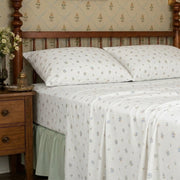 dainty wildflower meadow sheet set flat lay