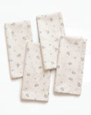 dainty wildflower napkin set of 4 flat lay