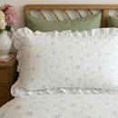 dainty wildflower printed ruffle pillowcase single shot