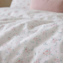dreamy rose trellis duvet cover set pillow texture with dog closeup