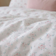 dreamy rose trellis duvet cover set pillow texture with dog closeup