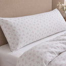 dreamy rose trellis pillowcases cream white botanical body pillow detail