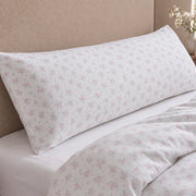 dreamy rose trellis pillowcases cream white botanical body pillow detail
