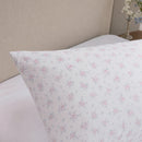 dreamy rose trellis pillowcases cream white mini floral standard pillow closeup