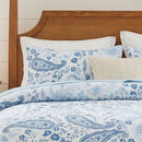 elegant shoreline paisley comforter vintage navy blue pattern