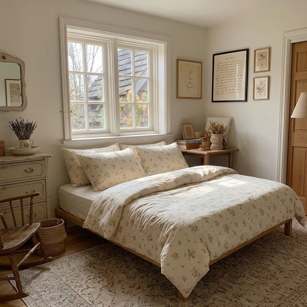 elegant vintage rose pattern bed linens timeless classic look
