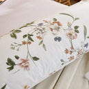 enchanted garden vintage pillowcase macro flower print