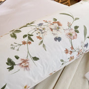 enchanted garden vintage pillowcase macro flower print
