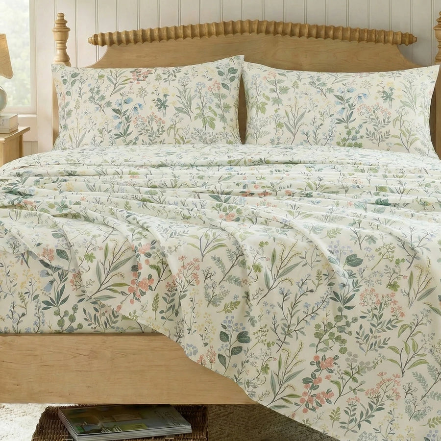 enchanted meadow wildflower bed sheets for bright airy master bedroom