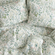 enchanted meadow wildflower bedding flat lay aesthetic