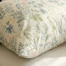 enchanted meadow wildflower comforter set pillowcase close up botanical detail
