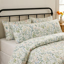 enchanted meadow wildflower pillow shams set black iron bed