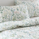 enchanted meadow wildflower pillowcases close up shabby chic