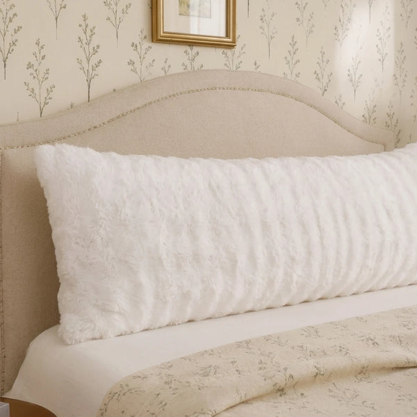 faux rabbit fur body pillowcase detailed shaggy texture