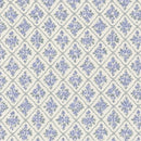 fernwood muslin blanket collection lilac trellis cream purple floral swatch