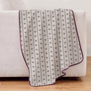 fernwood muslin blanket dusty palm plum edge beige sofa drape