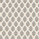 fernwood muslin blanket indigo sprig cream navy floral swatch