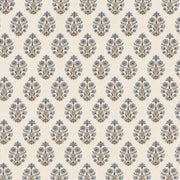 fernwood muslin blanket indigo sprig cream navy floral swatch