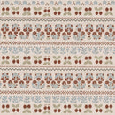 fernwood muslin blanket powder blossom cream rust blue floral swatch