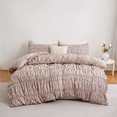Floral cotton duvet set overview