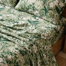 forest bloom botanical pillow shams breathable cotton texture