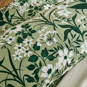 forest bloom botanical pillowcase macro leaf floral