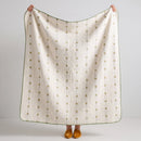 full view garden patch jacquard throw blanket maple green sage trim