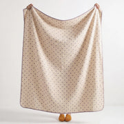 full view little dream muslin blanket collection lilac heart