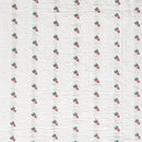 garden patch jacquard throw blanket baby radish embroidery swatch