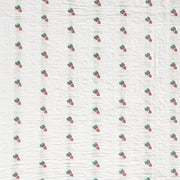 garden patch jacquard throw blanket baby radish embroidery swatch